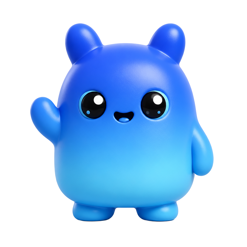 Foku, maskot biru yang siap fokus